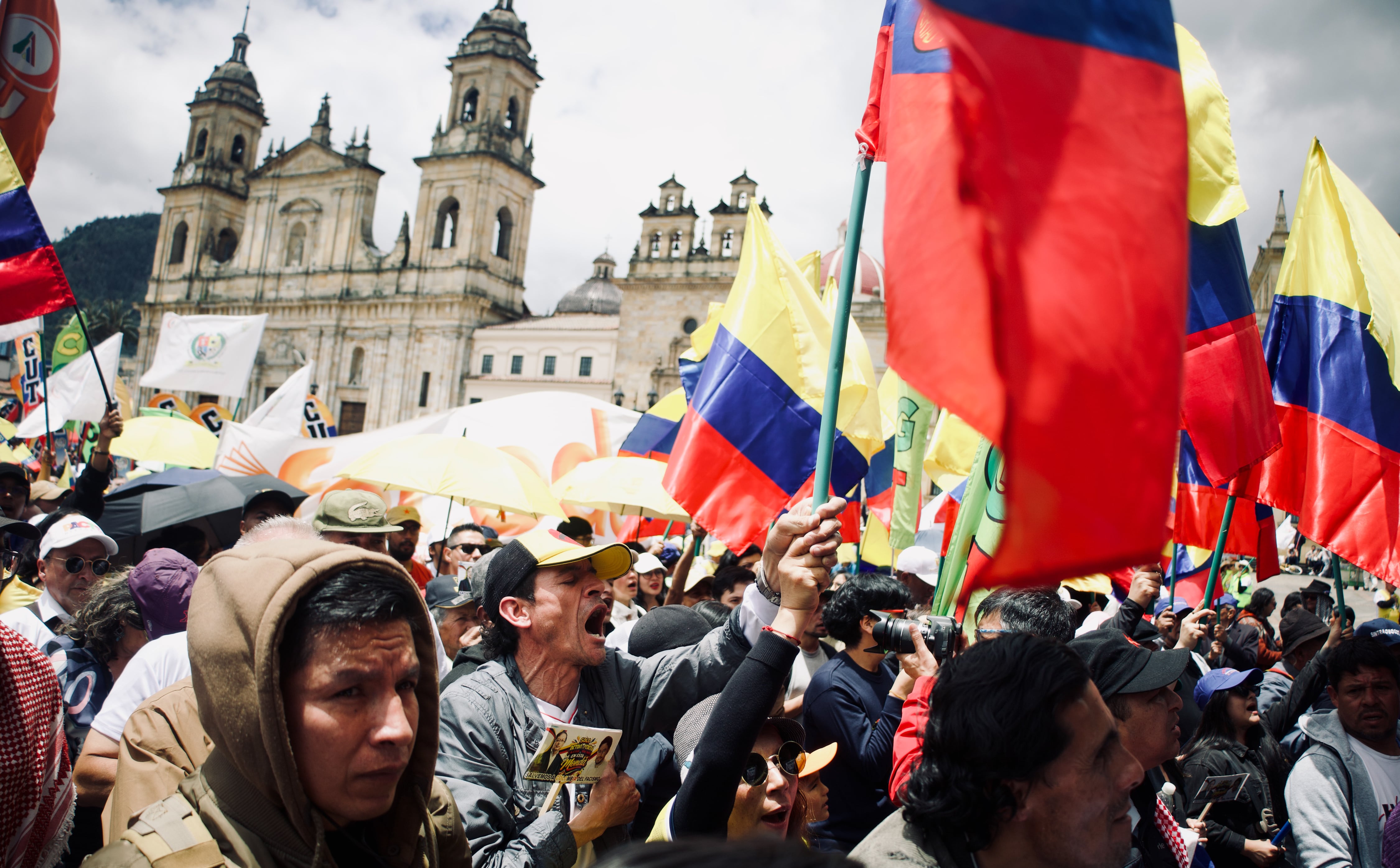 Marchas en Bogotá durante el 1 de mayo de 2026 - Photo by: Isabella Bobadilla/Long Visual Press/Universal Images Group via Getty Images