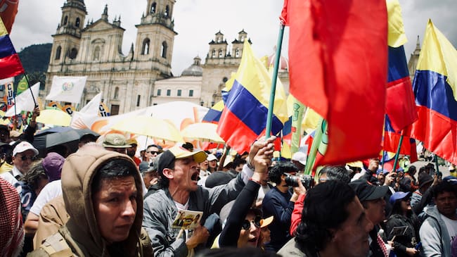 Marchas en Bogotá durante el 1 de mayo de 2026 - Photo by: Isabella Bobadilla/Long Visual Press/Universal Images Group via Getty Images