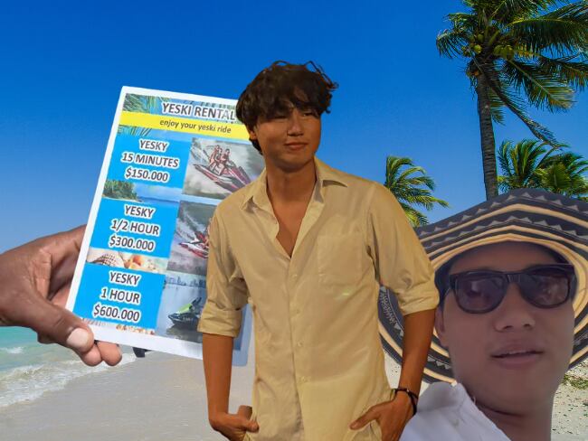 Cartagena, imagen de referencia (Getty Images); Jeong Hun Lee López; imagenes tomadas de TikTok e Instagram del creador de contenido.