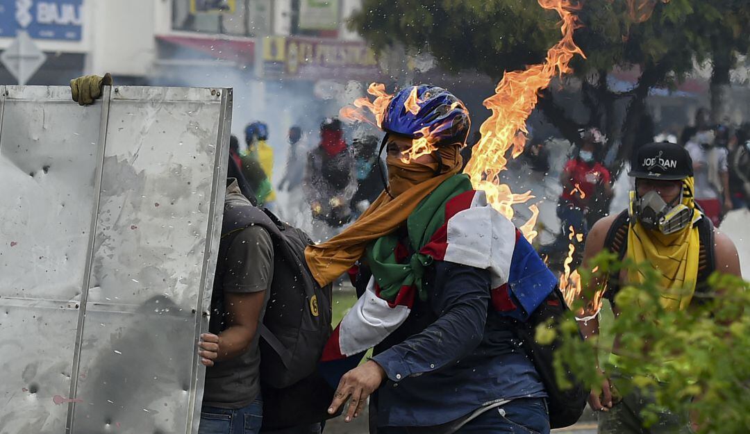 Imágenes de las protestas en Cali