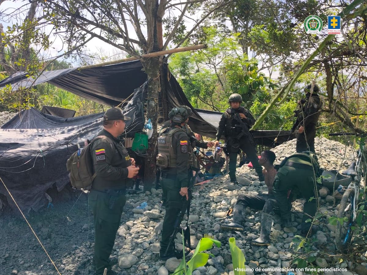 Por extracción de oro ilegal 11 personas fueron enviadas a la cárcel en el Cauca