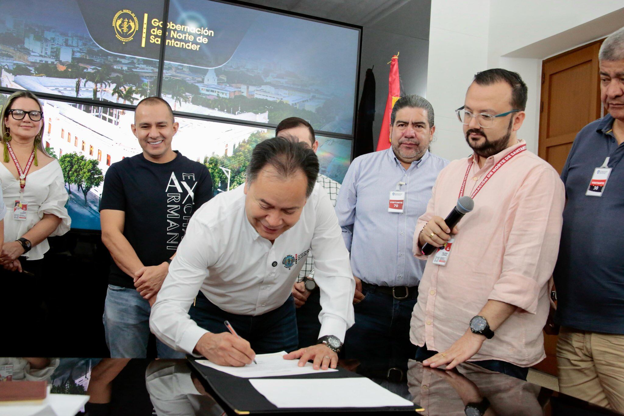Firma de acuerdo entre Gobernador de Norte de Santander y arroceros /Foto Gobernación de Norte de Santander