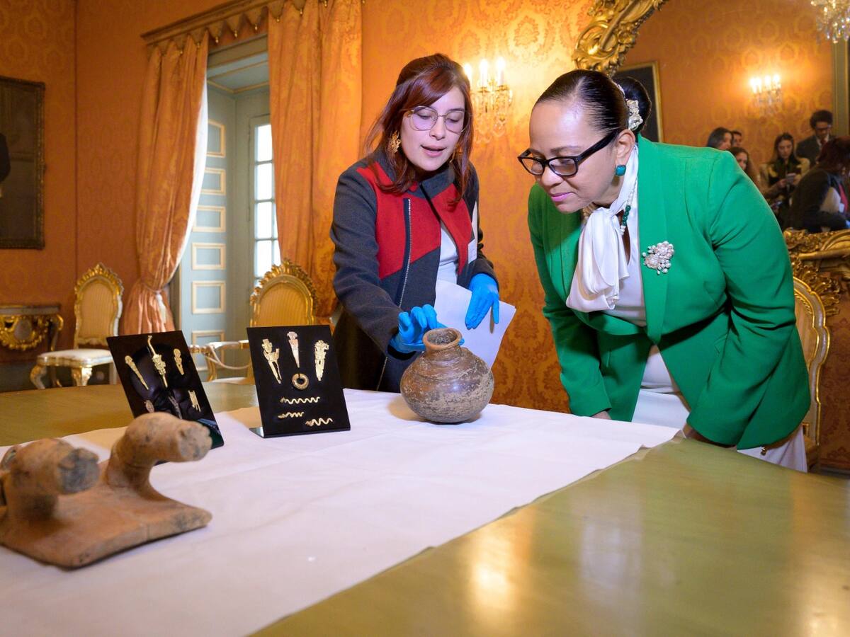 Piezas arqueológicas de la cultura Quimbaya llegaron a Colombia provenientes de Suiza