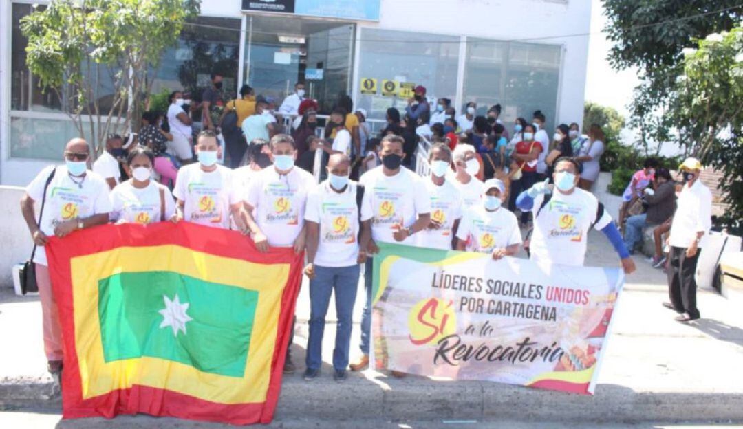 La entrega del formato al grupo Líderes Sociales Unidos por Cartagena será este viernes en la sede de la Registraduría del Pie del Cerro