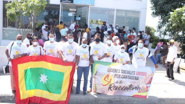 La entrega del formato al grupo Líderes Sociales Unidos por Cartagena será este viernes en la sede de la Registraduría del Pie del Cerro