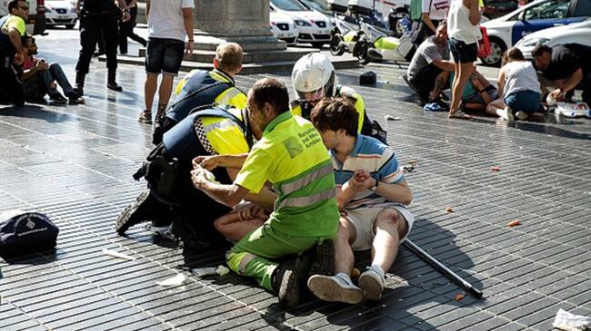 Un colombiano resultó herido en atentado de Barcelona. Foto: Getty Images