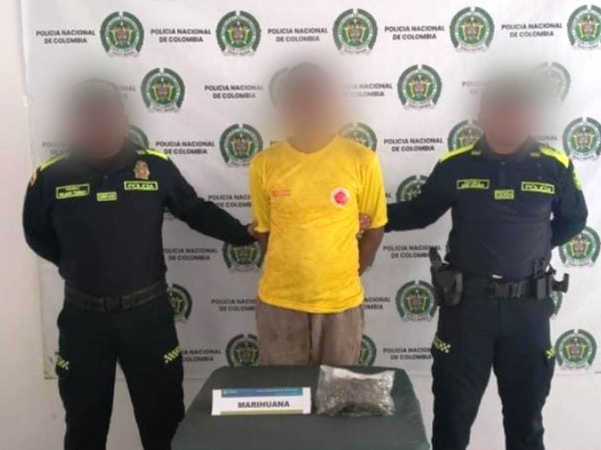 Con más de 150 dosis de marihuana fue capturado un hombre en el barrio Nueva Colombia de Magangué