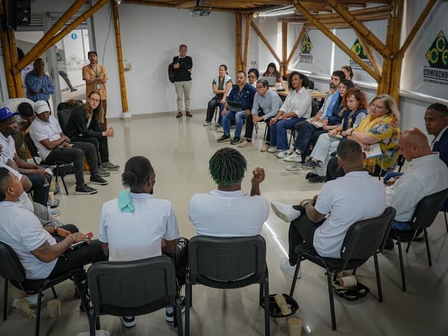 Diálogos entre el Gobierno Nacional y estructuras criminales urbana de Quibdó, Chocó. Foto: Cortesía.