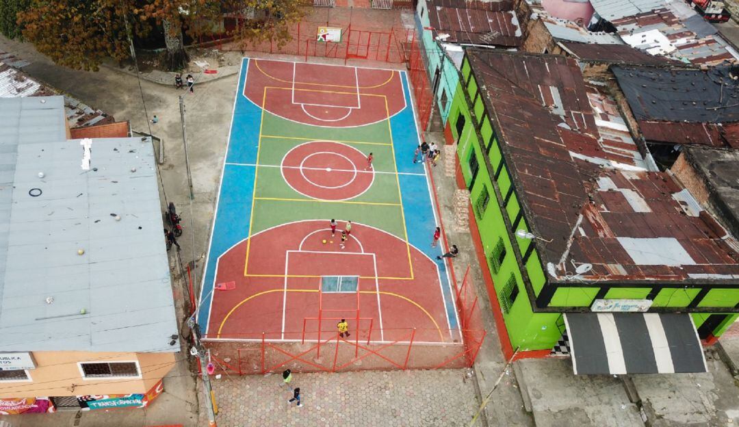 Polideportivo del barrio Combeima de Ibagué