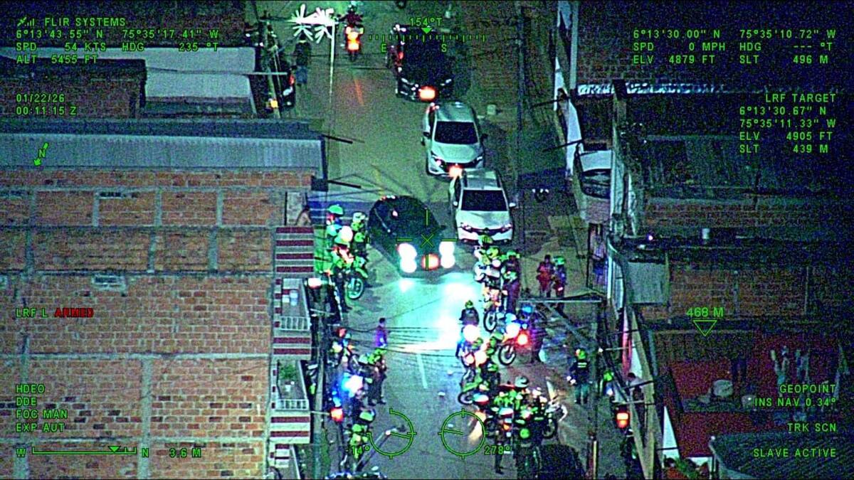 Megaoperativo en el barrio Antioquia dejó 19 capturados y más de 16 kilos de droga incautados