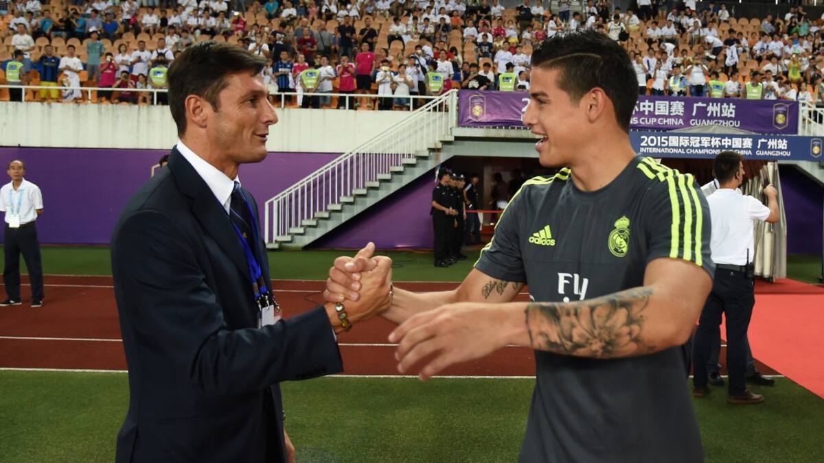 Zanetti: "En ningún momento estuvimos interesados en incorporar a James"