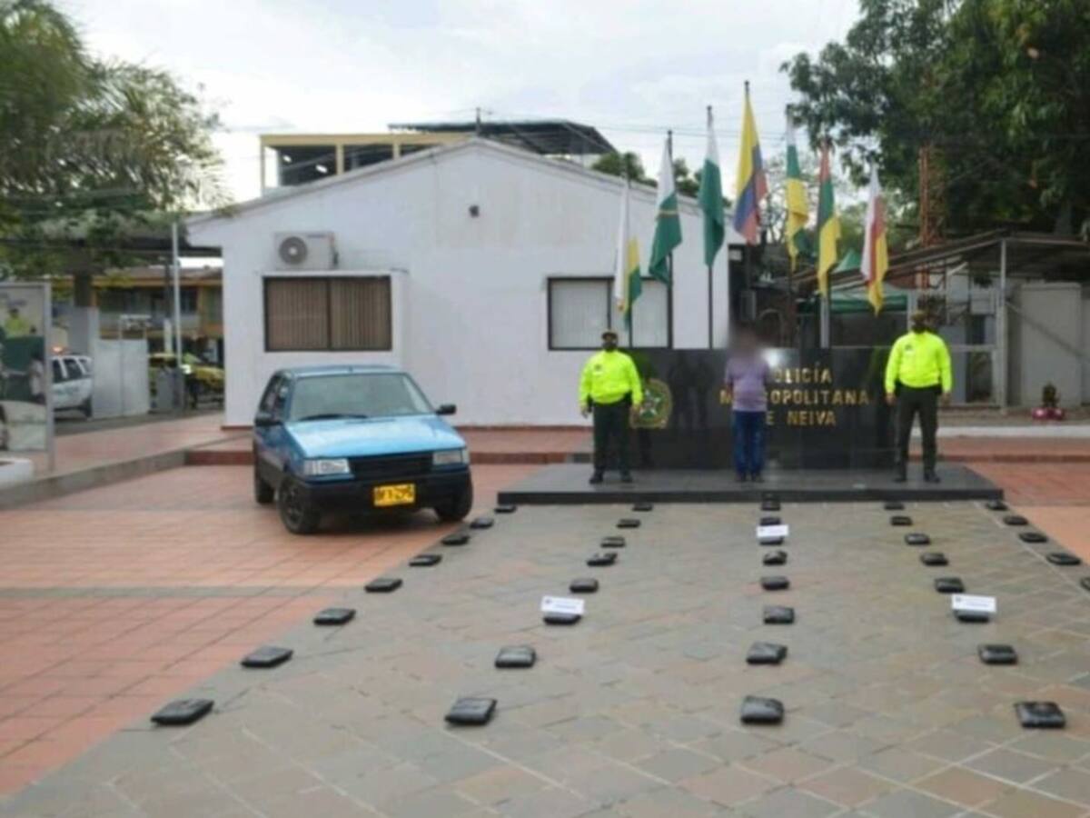 Más de 20.000 gramos de marihuana serían distribuídos en barrios de Neiva