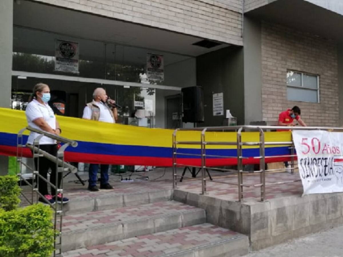 Protesta de trabajadores del SENA en Norte de Santander