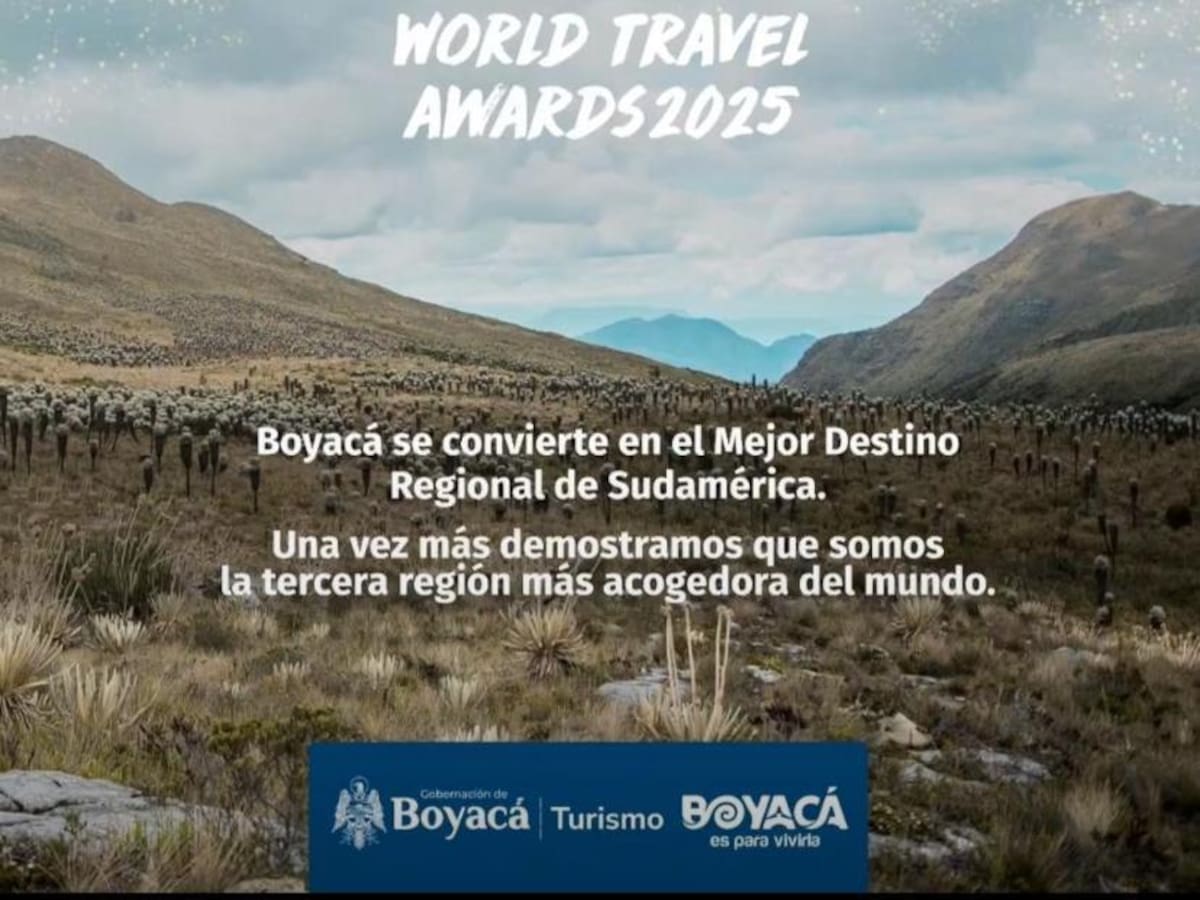 Boyacá es el mejor destino regional de Sudamérica