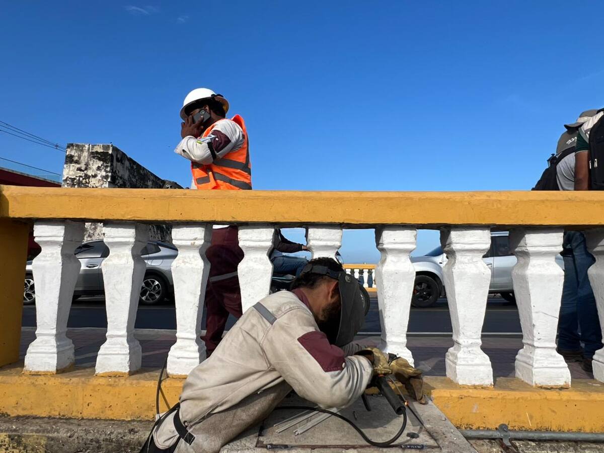 Restablecido el alumbrado público en el Puente Román tras hurtos y actos de vandalismo