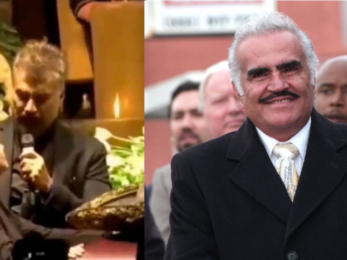 Conmovedor adiós de Alejandro en el ataúd de su padre, Vicente Fernández