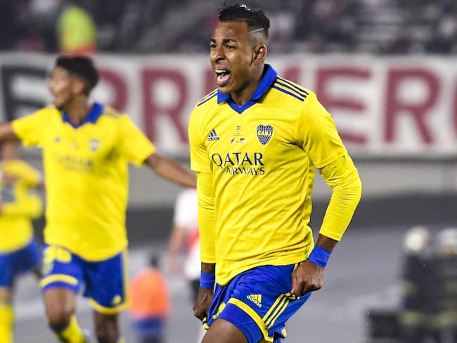 Sebastián Villa viene de marcar el gol de la victoria de Boca Juniors en el Superclásico.