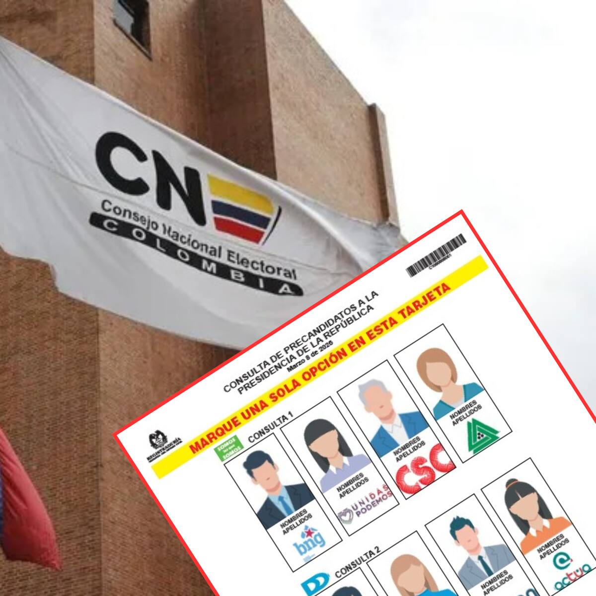 CNE pide evitar los votos nulos en tarjetón único para consultas presidenciales
