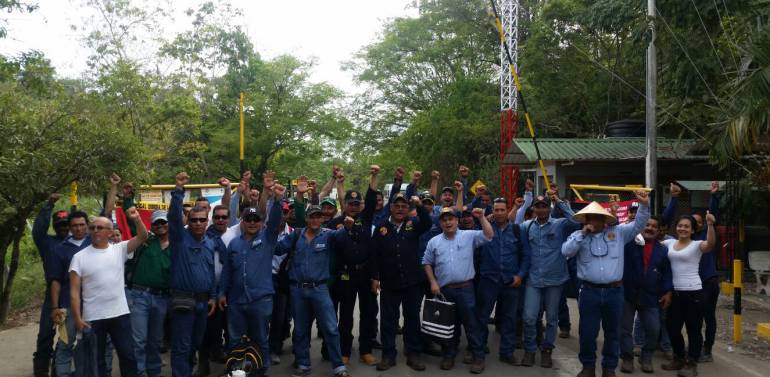 Huelga de trabajadores, Puerto Boyacá
