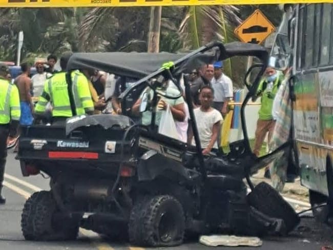 seis personas resultaron heridas. Foto Redes Sociales.