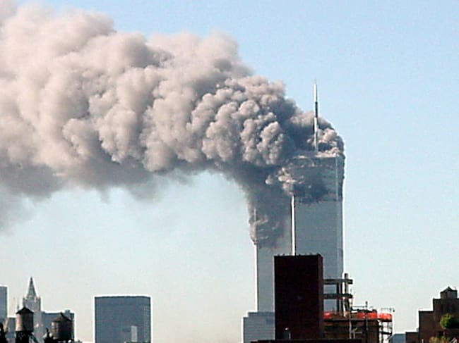 Ataque las Torres Gemelas (World Trade Center) el 11 de septiembre del 2001. Foto: Getty Images.