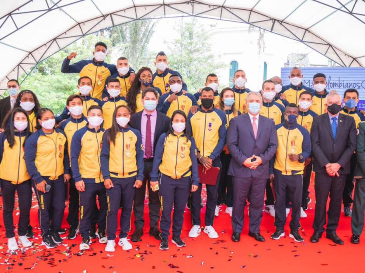 Presidente Duque homenajeó a atletas colombianos que estuvieron en Tokio