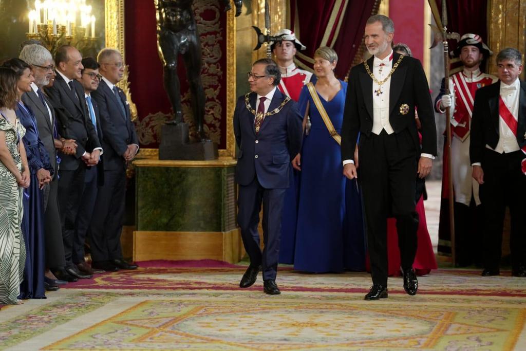 Visita del presidente Gustavo Petro al rey Felipe VI de España