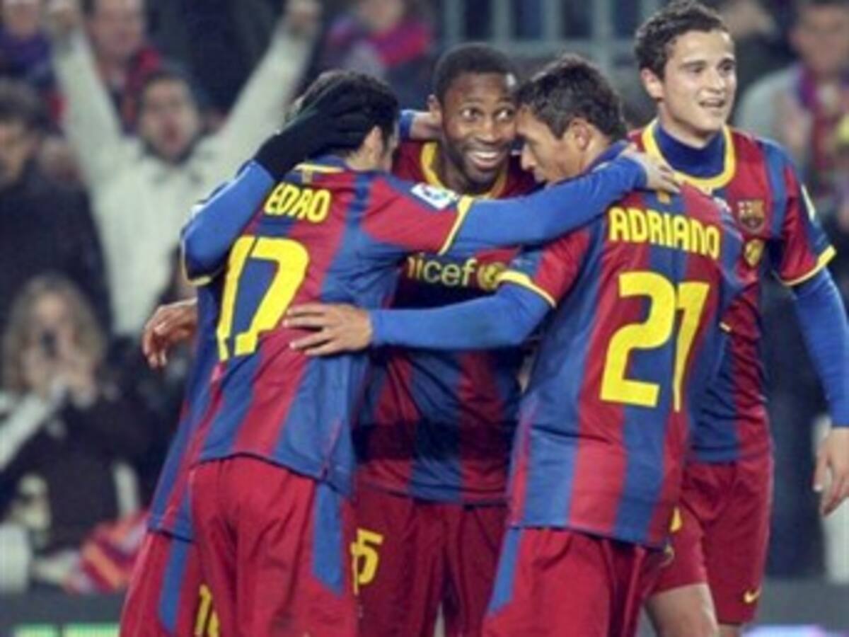 Barcelona goleó 5-0 al Almería de Vargas en semifinales de Copa del Rey