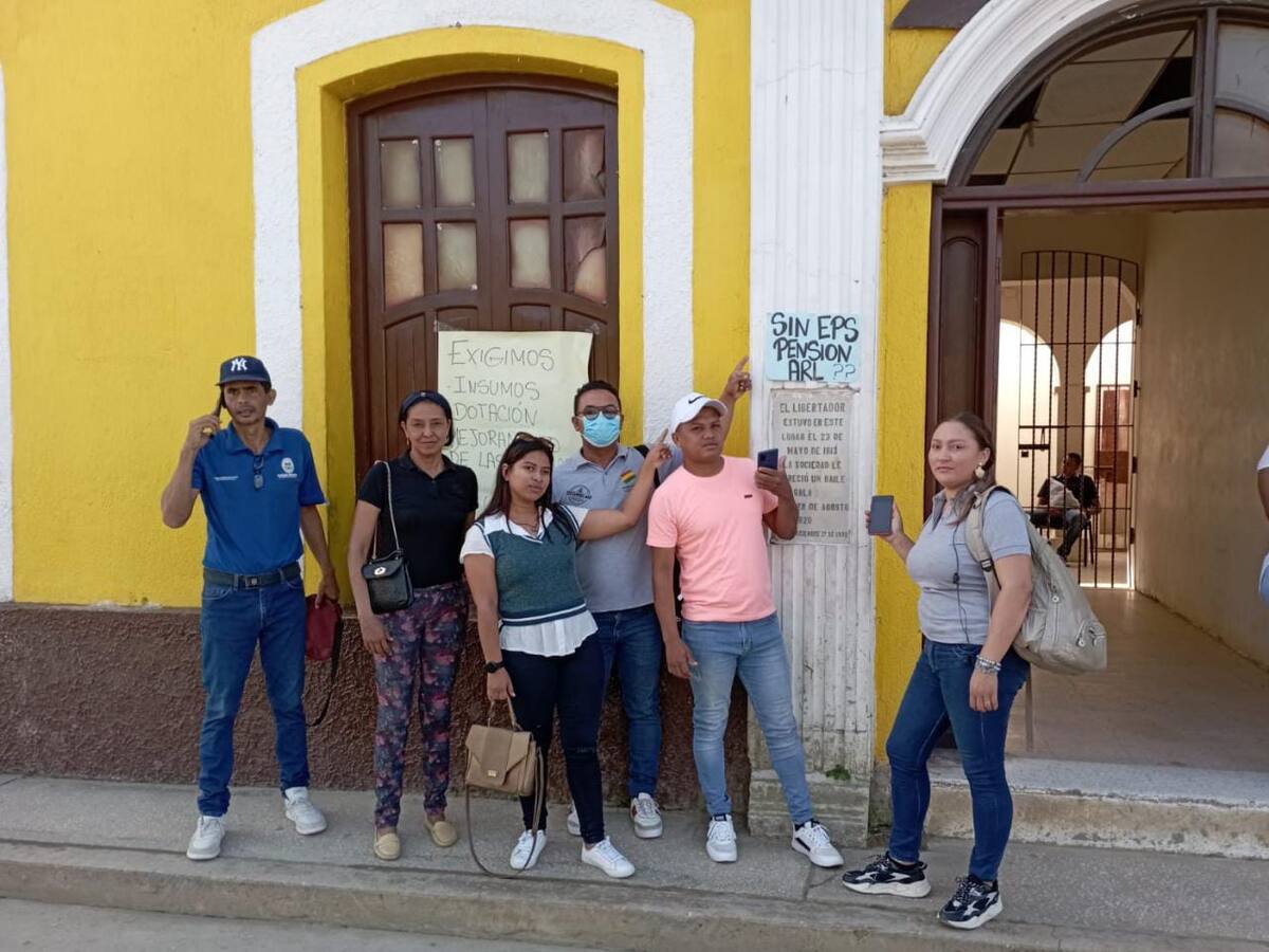 Empleados de Alcaldía de Cerro de San Antonio se van a protestas