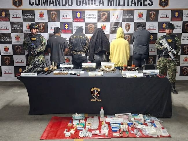Caen presuntos disidentes FARC con armas largas, cortas, granadas y drones en Dagua, Valle