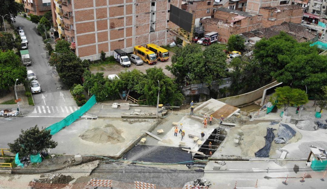 Obras en Sabaneta.