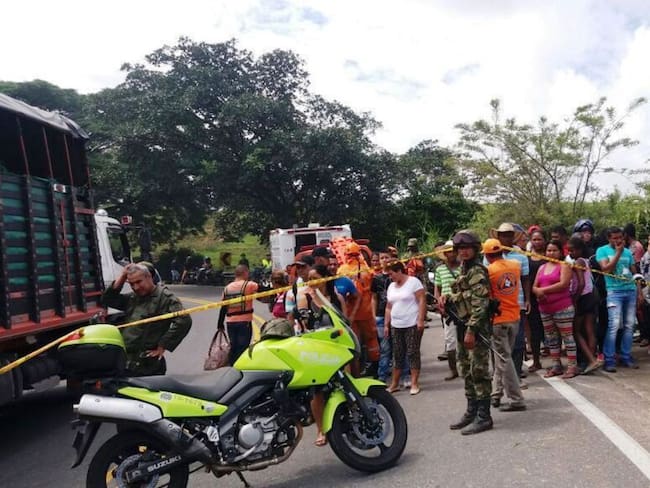Dos muertos y dos heridos en accidente de tránsito en el sur de Bolívar
