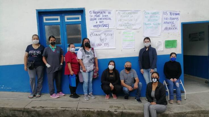 A personal médico del Hospital de Salento les deben dos meses de salarios