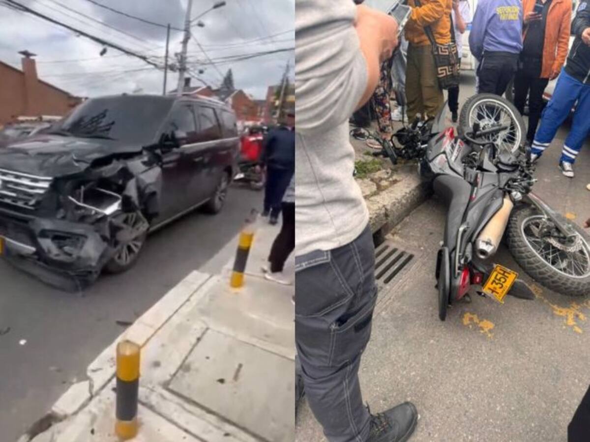 Fatal accidente de tránsito en el occidente de Bogotá: involucra una camioneta y un motociclista
