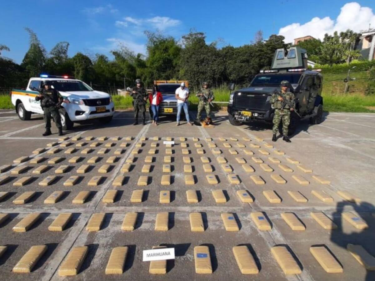 Ejército incauta 198 kilogramos de marihuana sobre la vía Panamericana