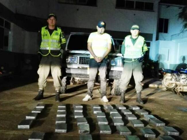 Policía de Bolívar incauta 38 kilos de cocaína de alta pureza en los Montes de María