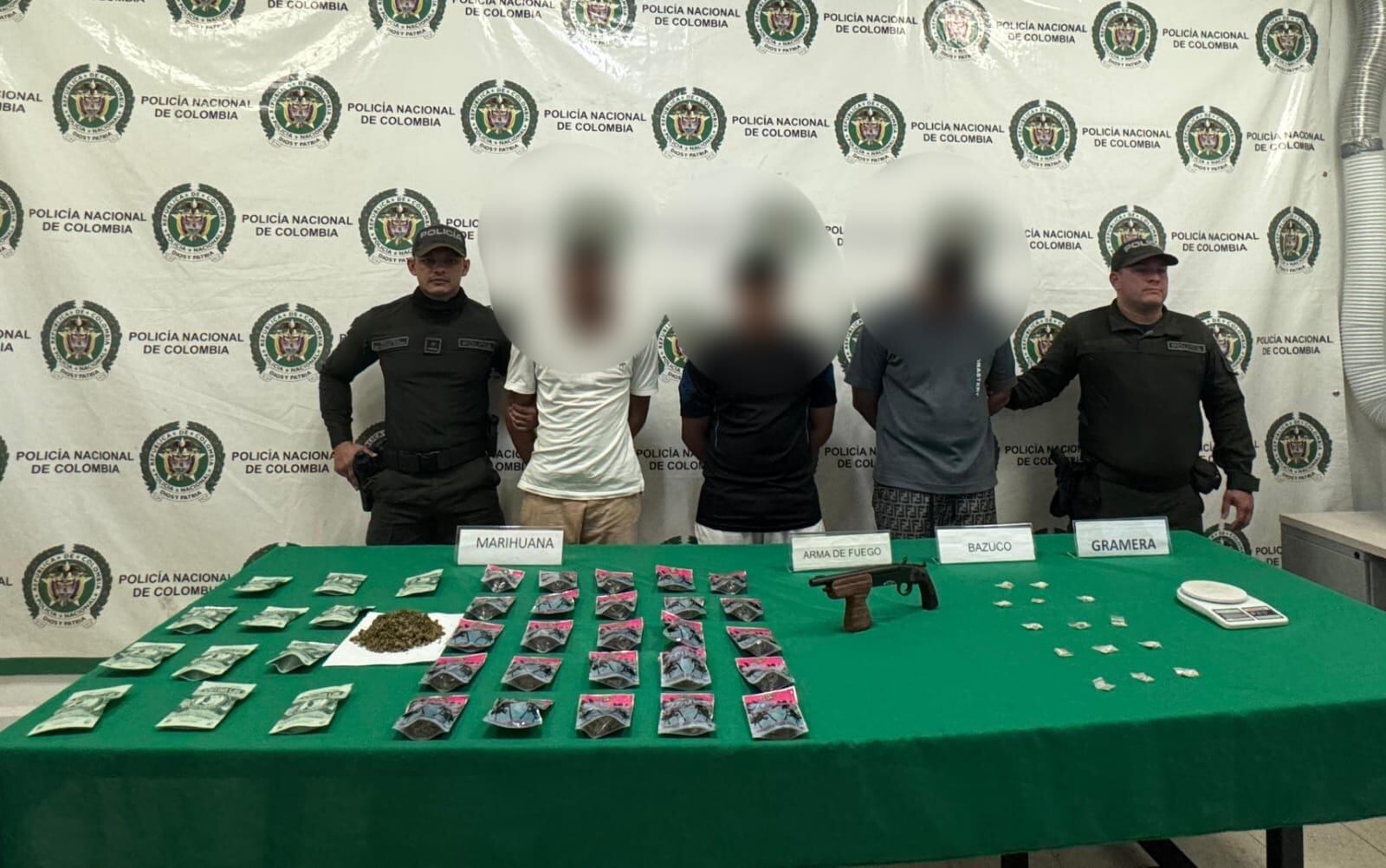 Capturados tres presuntos integrantes de las Autodefensas Conquistadores de la Sierra Nevada en Santa Marta