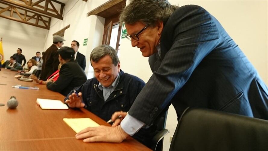 Momentos previos a la instalación del V Ciclo de Conversaciones entre el Gobierno y el Eln. Foto: Cortesía