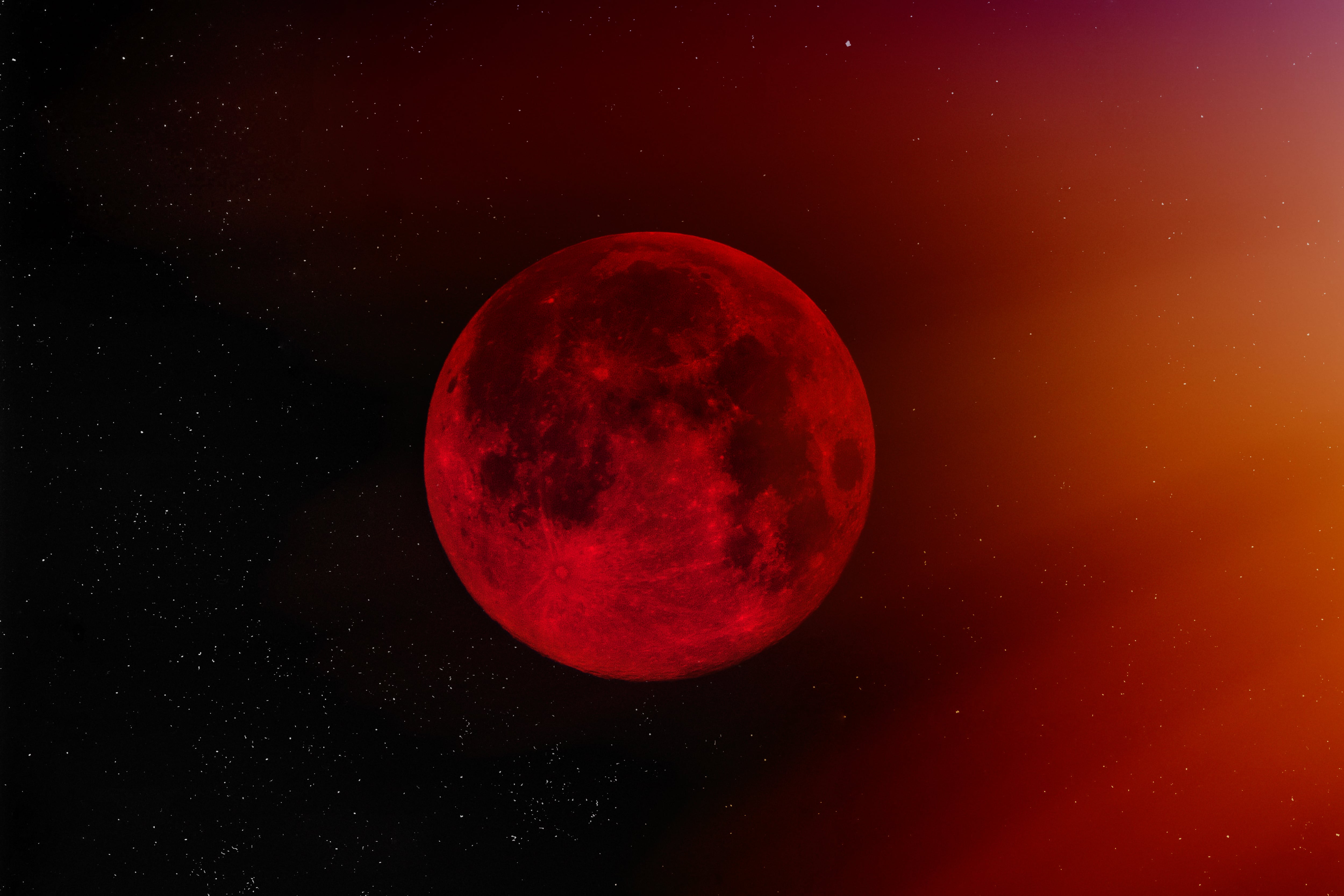 Luna llena de sangre 2025.