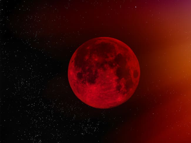 Luna llena de sangre 2025.