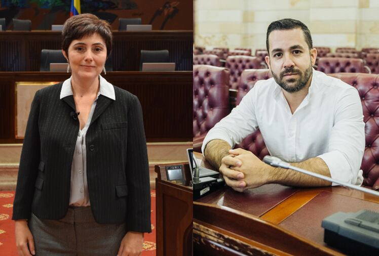 Representantes a la Cámara por Risaralda, Carolina Giraldo y Alejandro García - Imágenes de archivo.