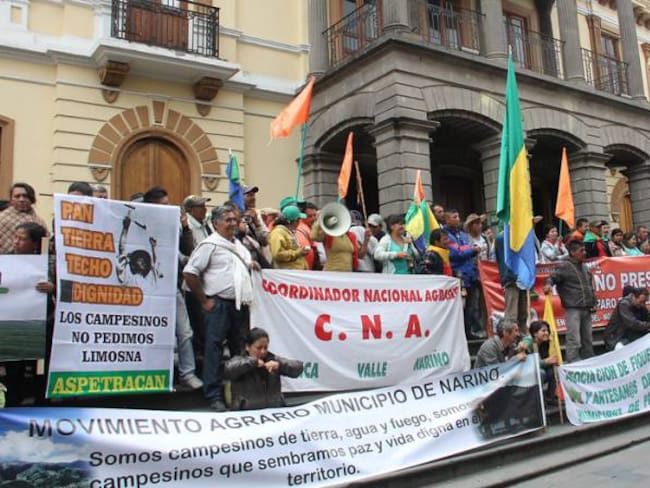 Se levanta protesta campesina que se había tomado la Plaza de Nariño en Pasto