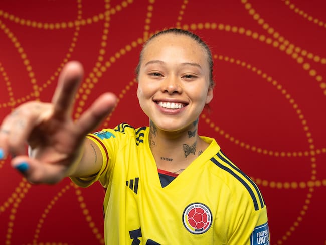 Ana María Guzmán, jugadora de la Selección Colombia. (Photo by Cameron Spencer - FIFA/FIFA via Getty Images)