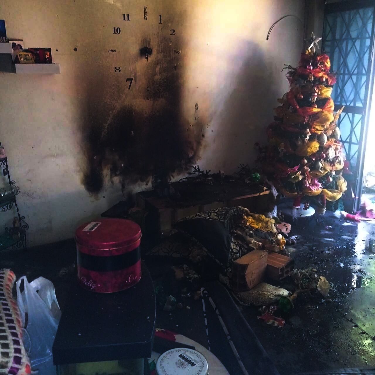 Uno de los incendios se presentó en el barrio Tolima Grande-Alcaldía de Ibagué/Cortesía