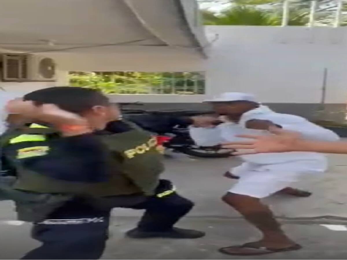 Policía de Cartagena se refirió a pelea entre uniformado y motociclista: hay un capturado