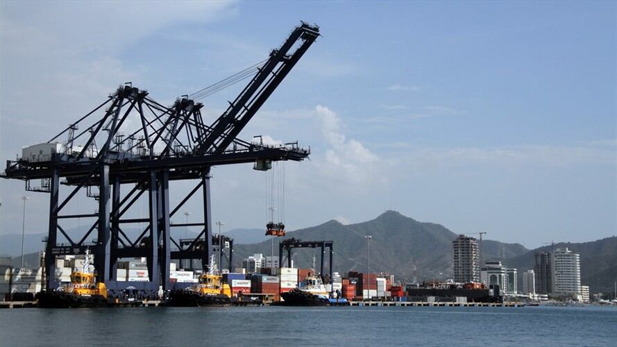 Dos toneladas de droga fueron incautadas en el Puerto de Santa Marta. Foto: Colprensa