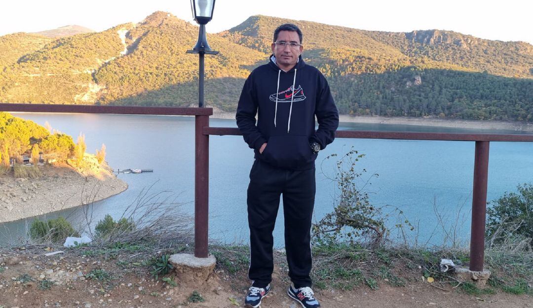 Harold Astudillo en su visita a España.