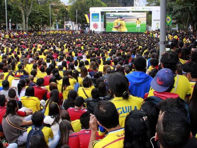 La fiebre de fútbol también se vive en Bogotá