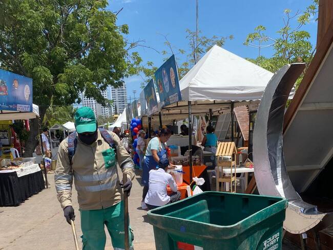Con barridos de limpieza, Atesa garantizó su servicio en la Fiesta del Mar de Santa Marta