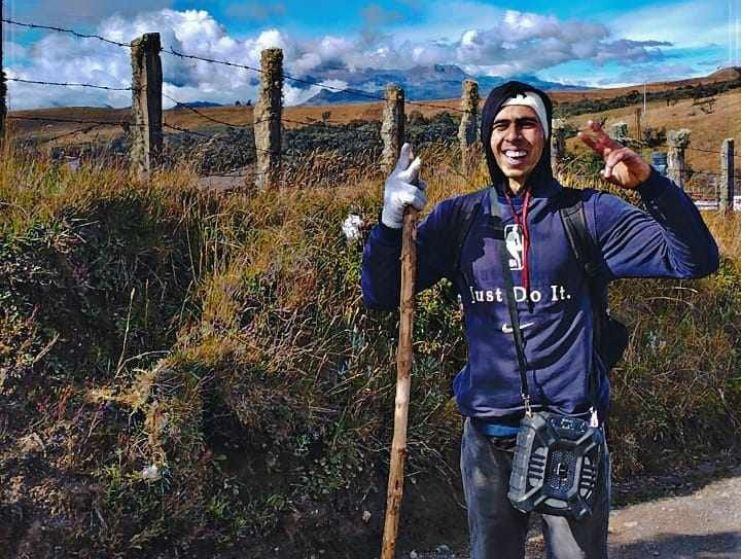 Uno de los jóvenes que había sido reportado desaparecido en el Parque de los Nevados.